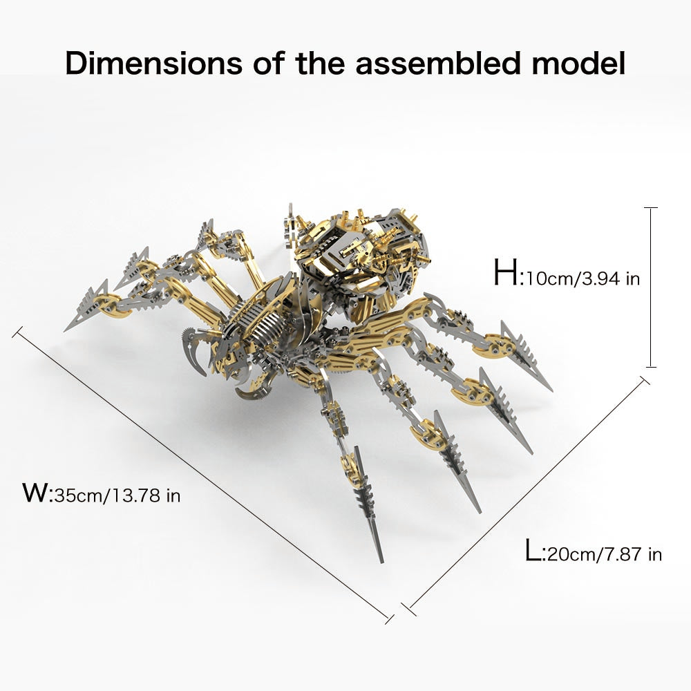 Fccgear 3D metal  Mechanical Skeleton Spider Model Kit