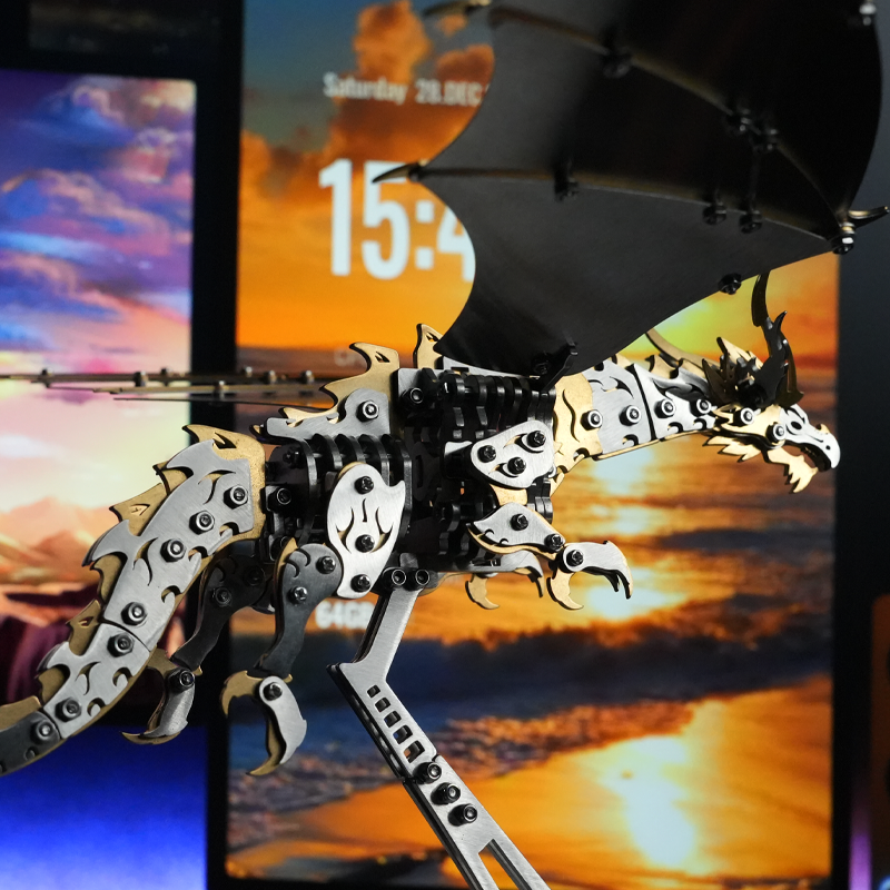 3D Metal Pterosaur Model Assembly Kit