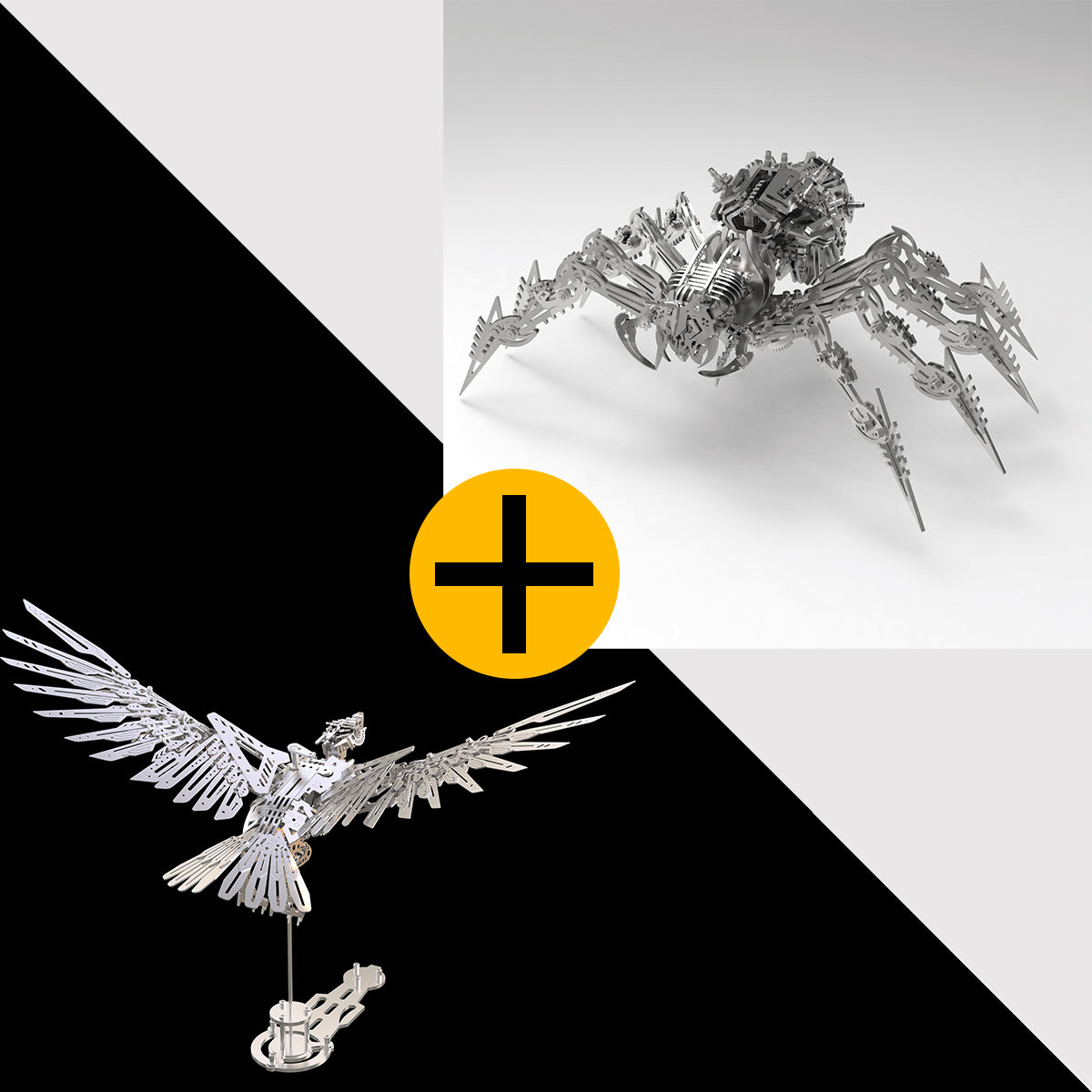 FCCGEAR 3D metal mechanical eagle model kit