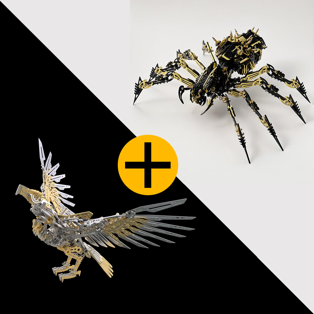 Fccgear 3D metal Mechanical Skeleton Spider Model Kit