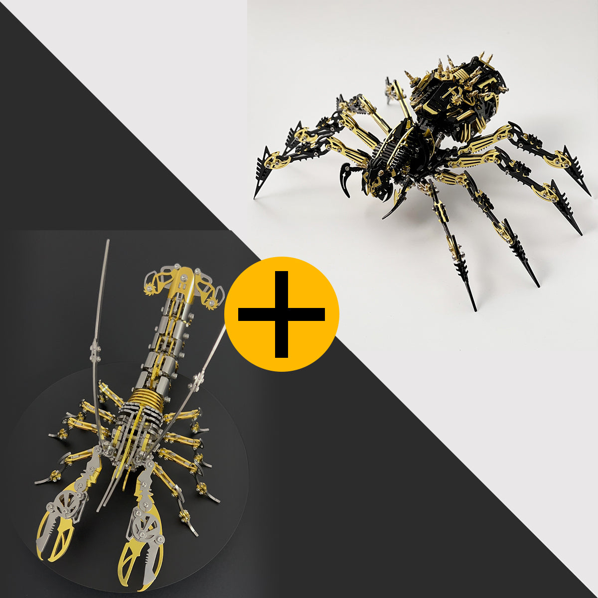 Fccgear 3D metal Mechanical Skeleton Spider Model Kit
