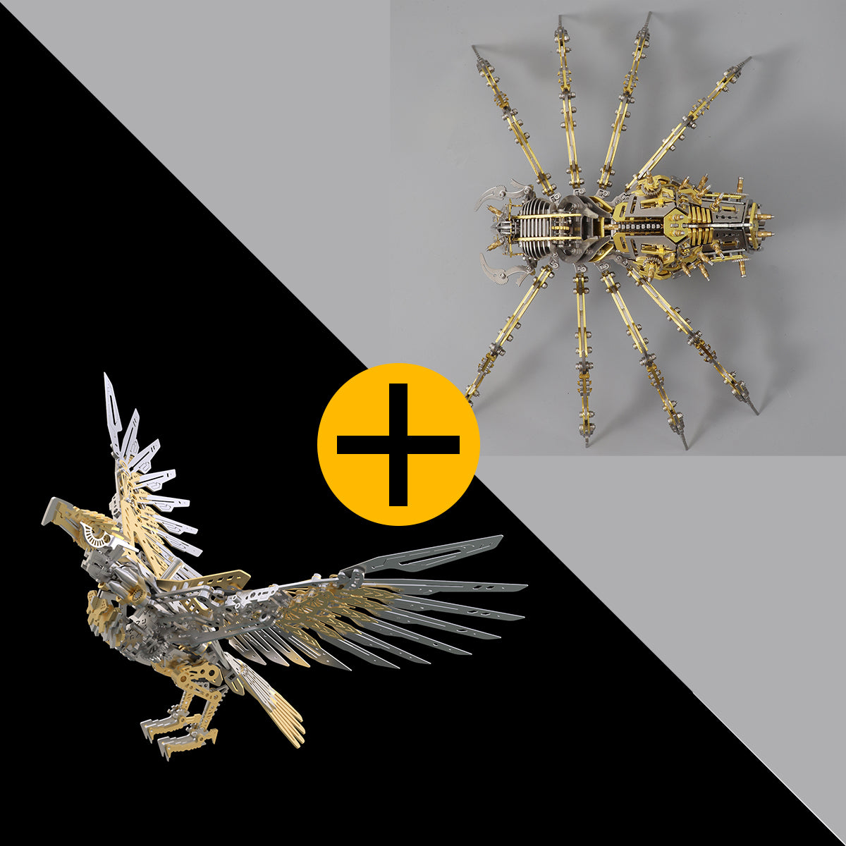 Fccgear 3D metal Mechanical Skeleton Spider Model Kit