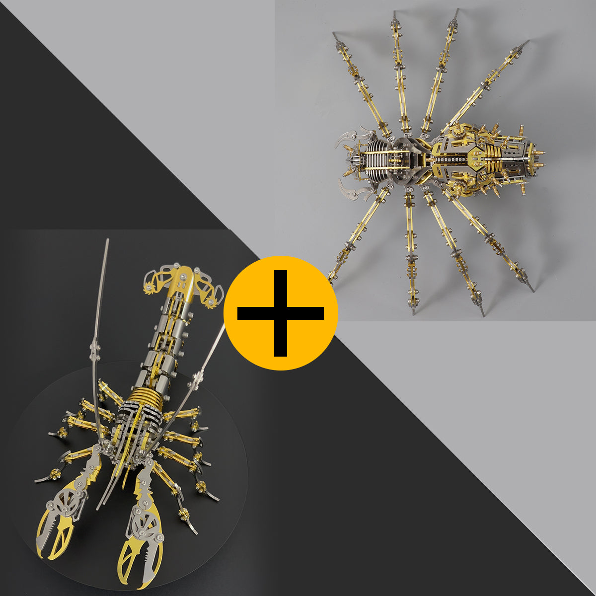 Fccgear 3D metal Mechanical Skeleton Spider Model Kit