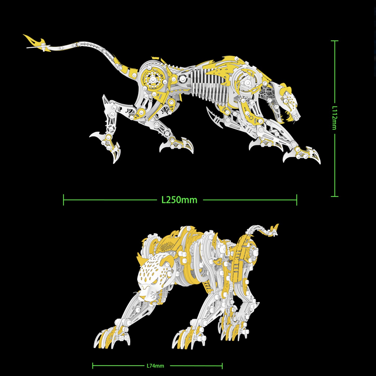 【Cooperative brand】Leopard Metal Model Kit