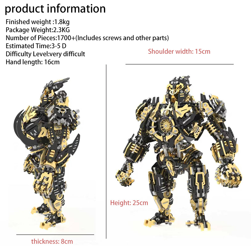 [Pre sale]Mechanical Gorilla 3D Metal Model Kit DIY Articulated Puzzle for Adults and Kids