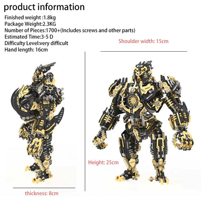[Pre sale]Mechanical Gorilla 3D Metal Model Kit DIY Articulated Puzzle for Adults and Kids