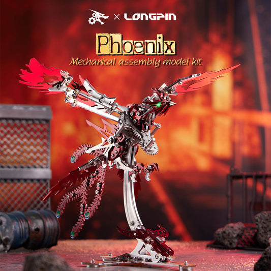 LongPin -3D  Mechanical metal phoenix assembly kit floatingcity