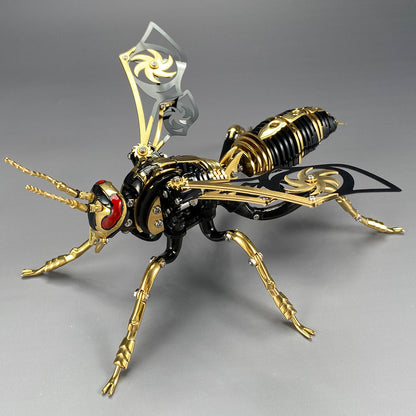 longpin-3D mechanical wasp Stainless steel Model assembly kit(come with english instruction and tool kit) floatingcity